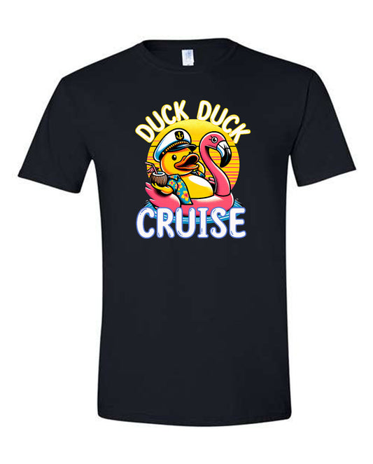 Duck Duck Cruise Flamingo Sunset